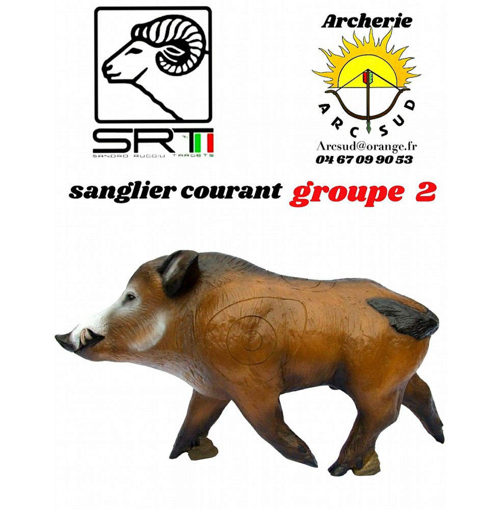 Srt bêtes 3D sanglier courant