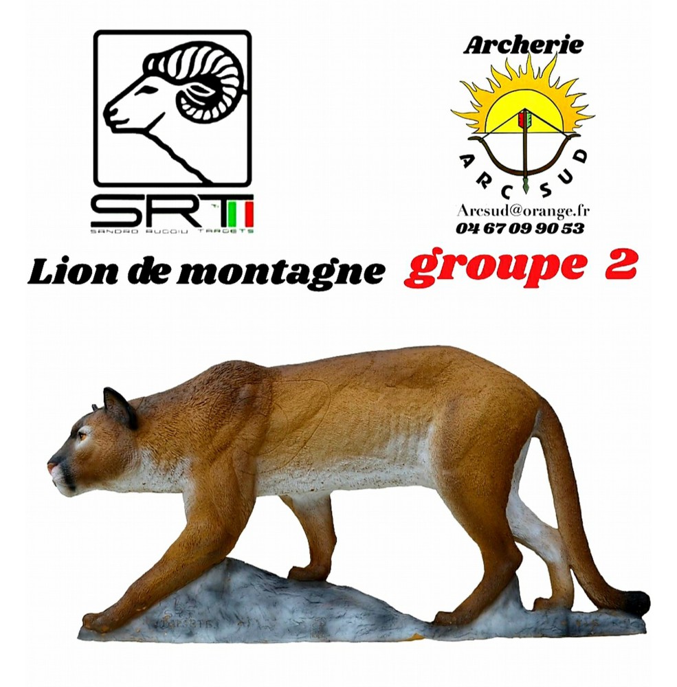 Srt bêtes 3D lion de montagne