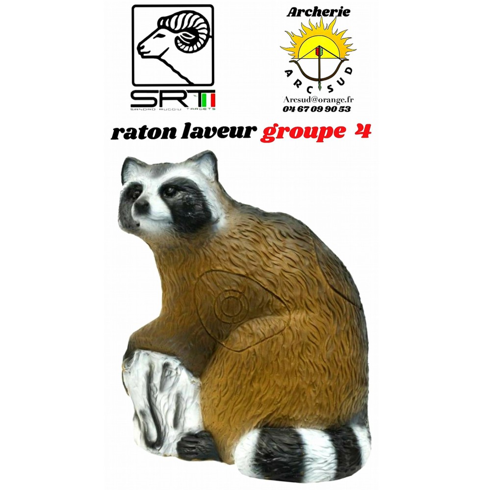 Srt bêtes 3d raton laveur