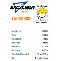 Arbalète Classique Twinstrike 360 (2 coups) - Excalibur - STAR Archerie  Spécialiste Tir à l'arc et Arbalète, Chasse, Loisir et Compétition, France  Région Centre