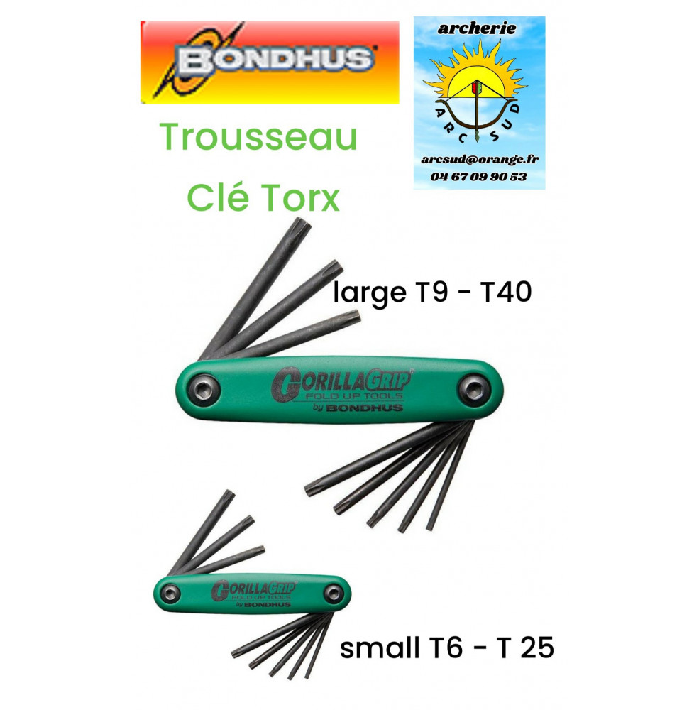 Bondhus trousseau clé torx ref A069551