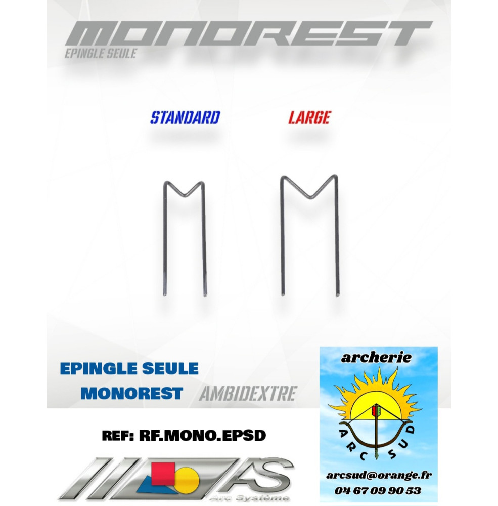 arc système épingle seule monorest ref rf.mono.epsd