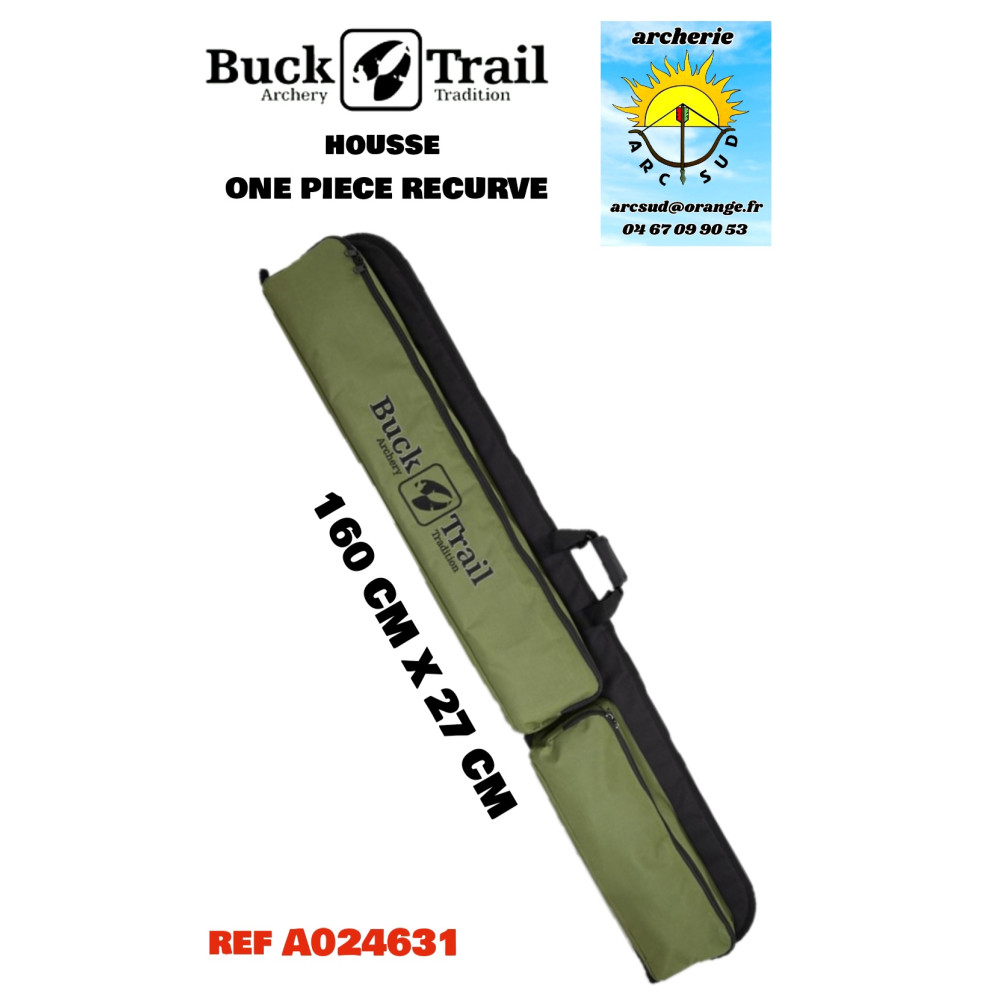 Buck trail housse arc monobloc avec poche noir vert ref A024631