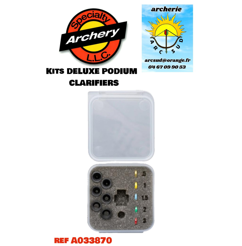 specialty archery kit deluxe podium clarifiers ref a033870