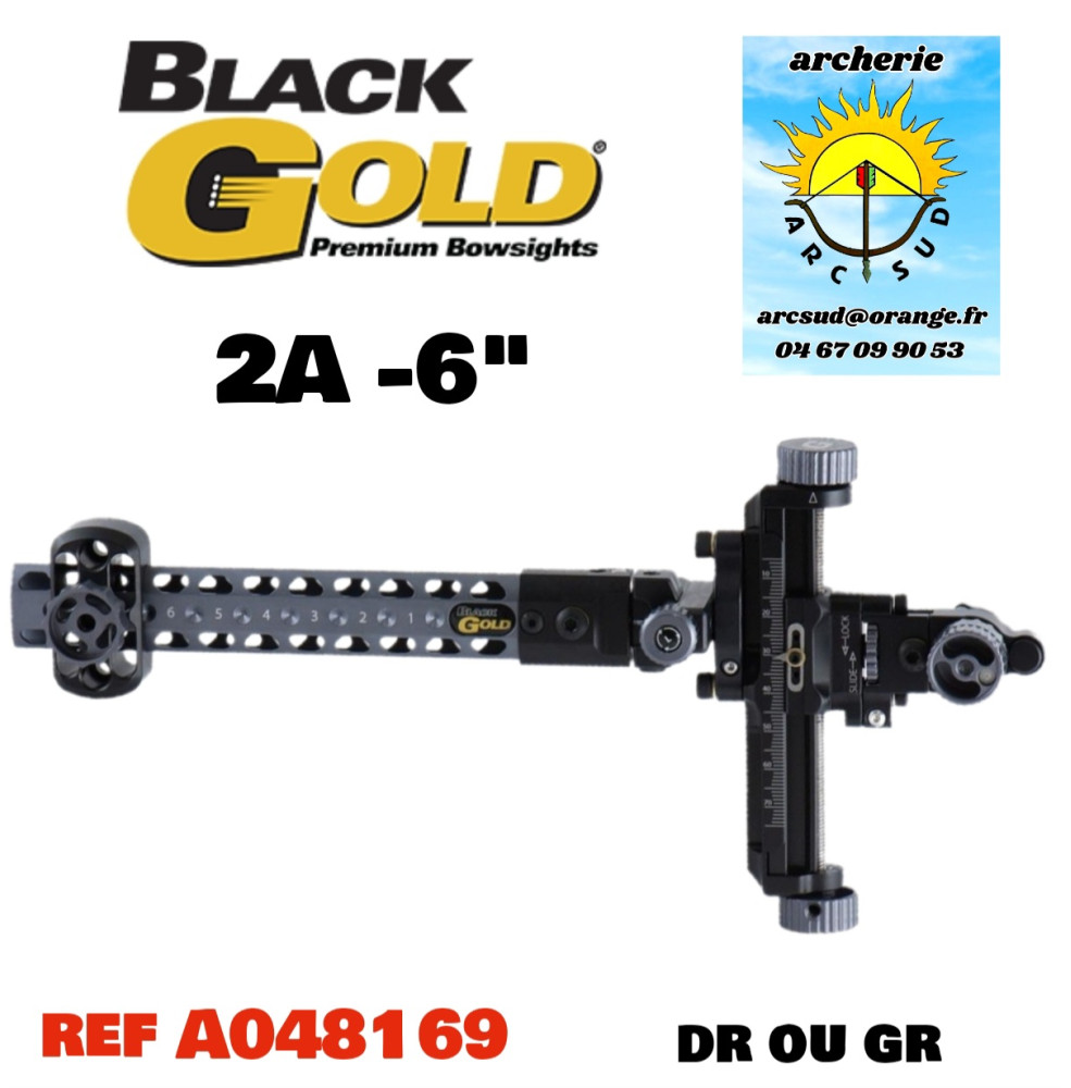 black gold viseur 2A 6 pouces ref a048163