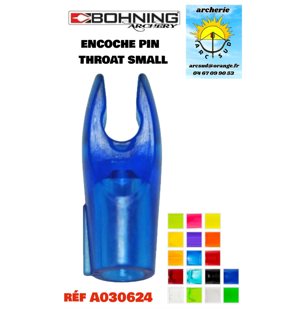 Bohning encoches pin throat small ref  A030624