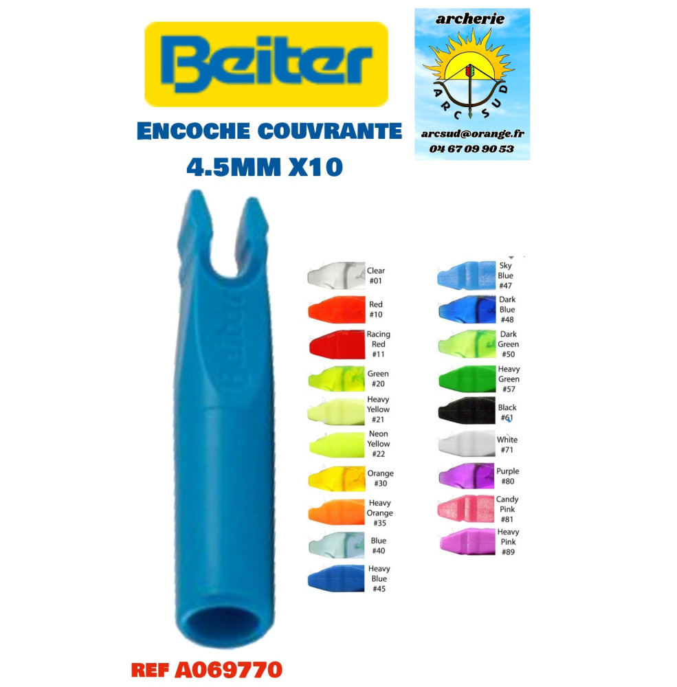 Beiter encoche couvrante 4.5mm x10 (par 25) ref A069770