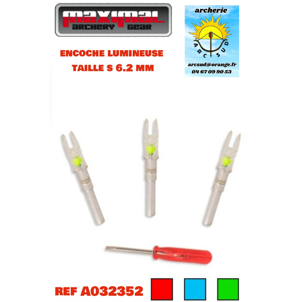 Maximal encoches lumineuses 6.2 S (pack de 3) ref A032352