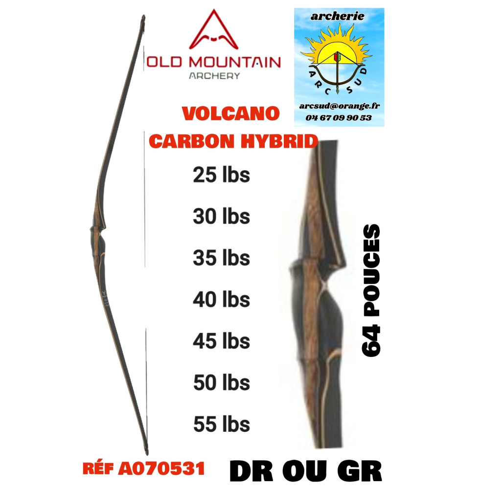 Old Mountain longbow volcano carbon hybrid ref a070531