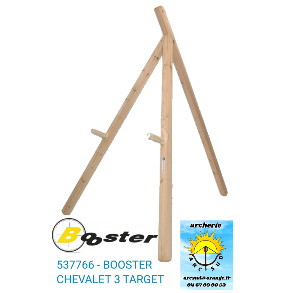 Booster chevalet bois 3 pieds target ref 537766