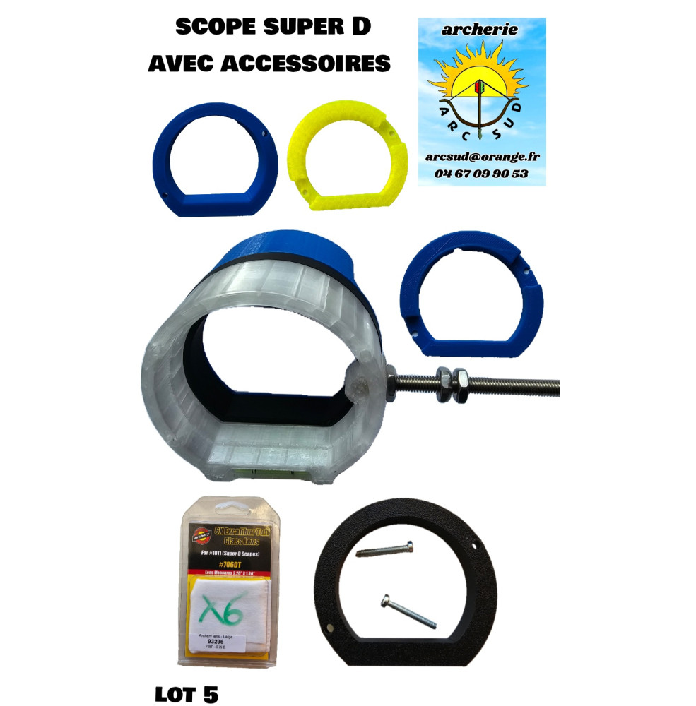 scope super D avec accessoires (lot 5)