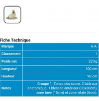 AA cible 3d Ours blanc assis 539038